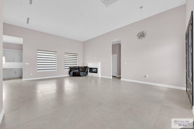 view of unfurnished living room