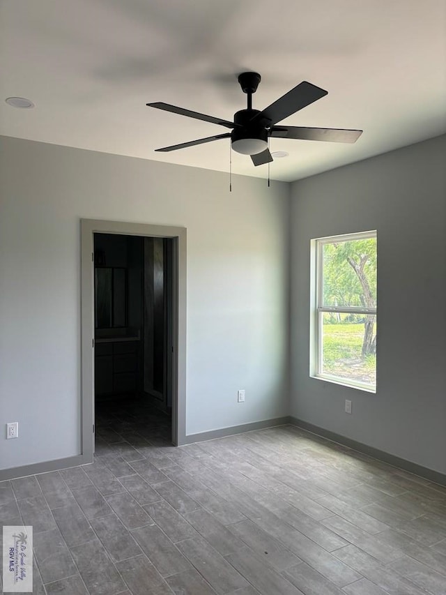 2914 Brushy Ct, Harlingen, TX 78552 - unfurnished room featuring ceiling fan and wood finished floors
