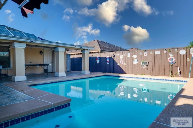 view of pool