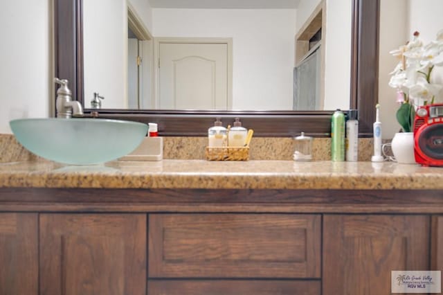 bathroom featuring vanity