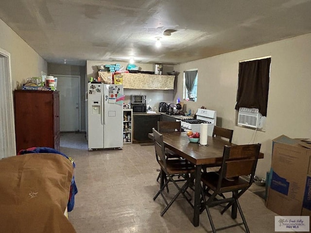 dining room featuring cooling unit