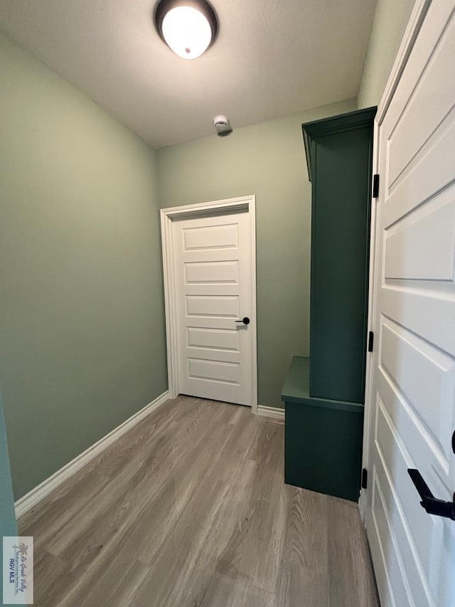 interior space featuring wood-type flooring