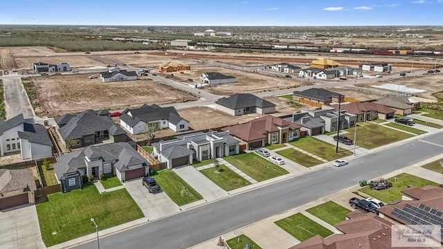 aerial view featuring a residential view