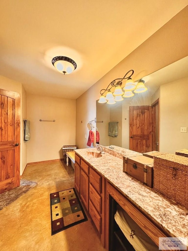 bathroom with vanity