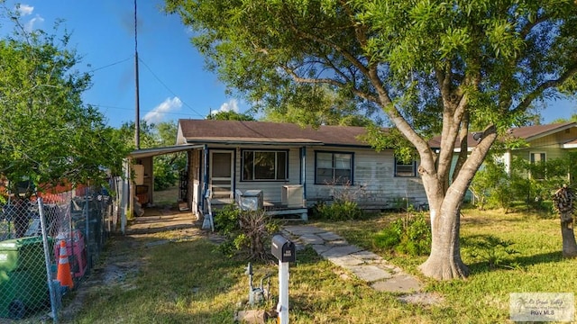 view of front of home featuring covered porch