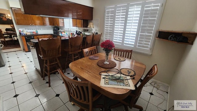 view of dining room