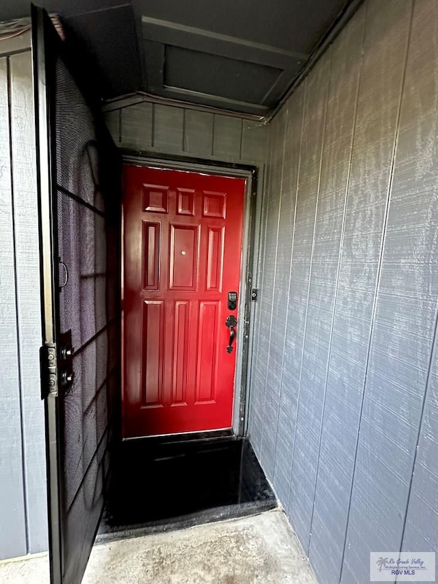 view of exterior entry