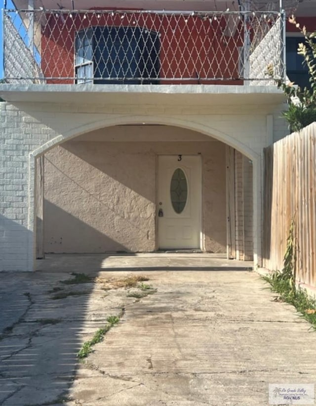 view of property entrance