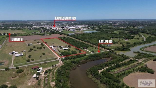 30202 Ratliff Rd, San Benito, TX 78586 - view of property location featuring property parcel outlined and a nearby body of water
