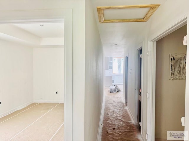 107 Willacy Ave, Brownsville, TX 78521 - hall featuring attic access