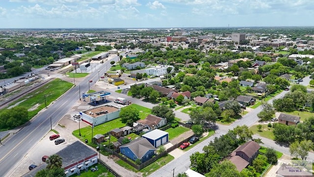 710 5th St Unit 5, Harlingen, TX 78550 - aerial perspective of suburban area featuring property parcel outlined