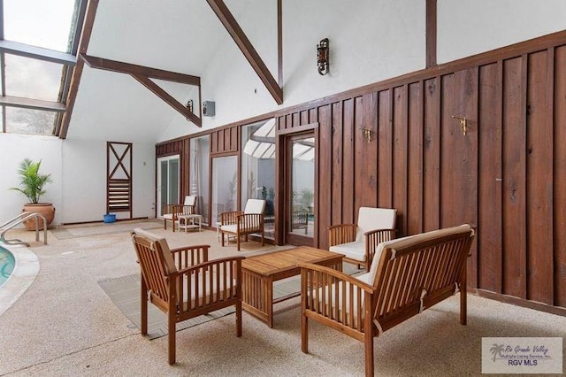 view of patio / terrace featuring an outdoor hangout area