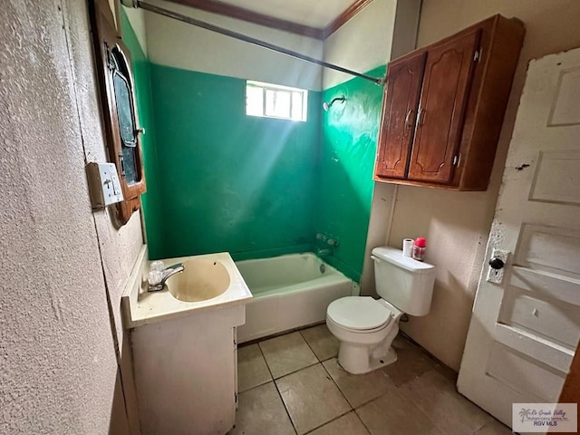 1022 E Monroe Ave, Harlingen, TX 78550 - bathroom featuring toilet, tile patterned floors, and vanity