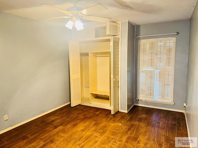 20 Casa Linda Unit 20, Brownsville, TX 78526 - unfurnished bedroom with wood finished floors and ceiling fan