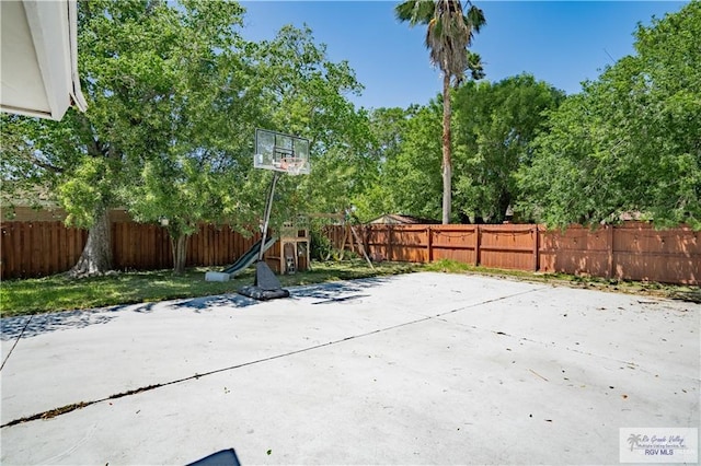 view of patio / terrace with a playground