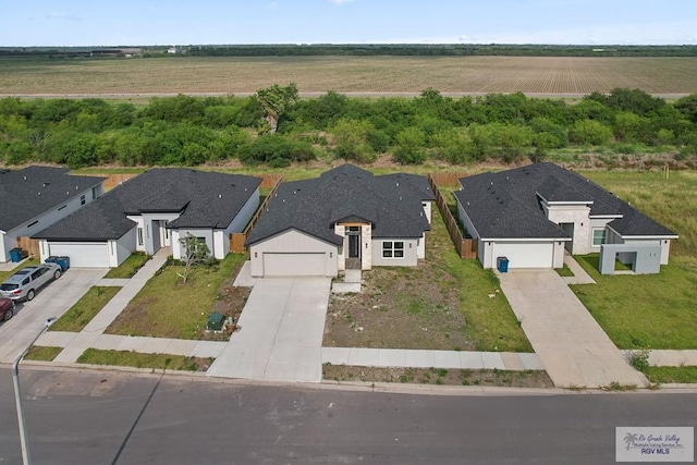 bird's eye view featuring a rural view