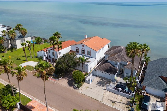 1810 N Shore Dr, Port Isabel, TX 78578 - aerial perspective of suburban area with a nearby body of water