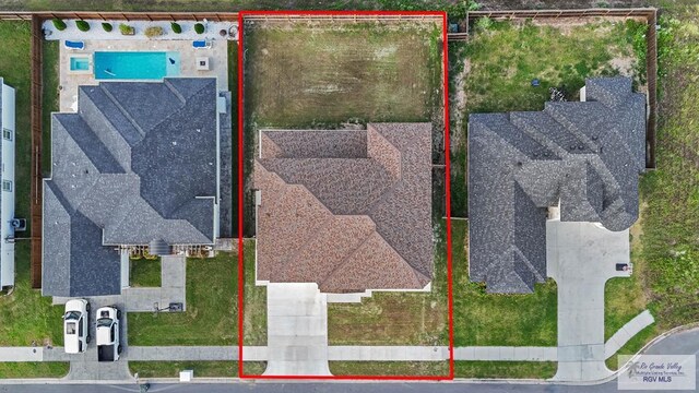 birds eye view of property