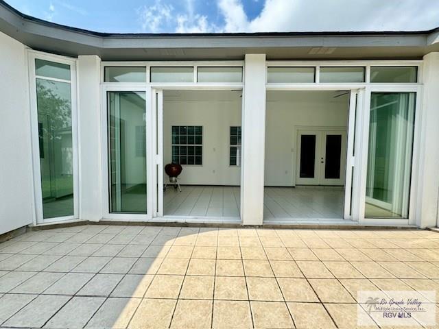 view of patio with french doors