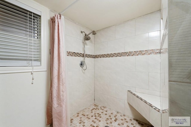 bathroom with walk in shower