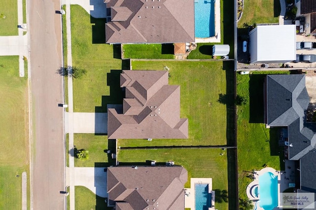 23756 Richmond Cir, Harlingen, TX 78552 - bird's eye view of a pool area