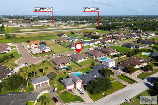 23756 Richmond Cir, Harlingen, TX 78552 - aerial overview of property's location featuring nearby suburban area