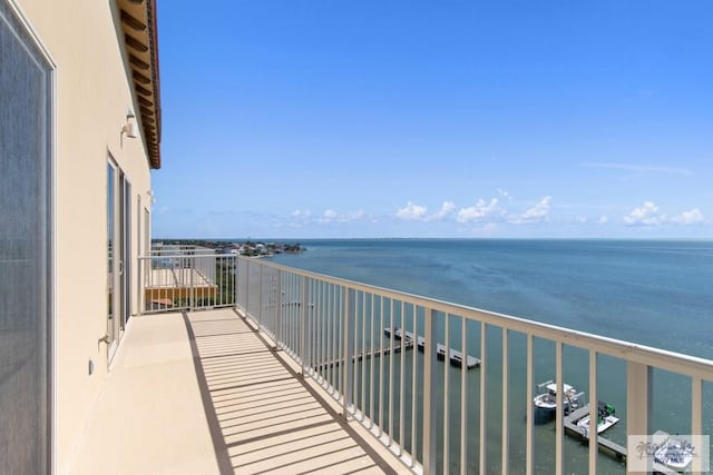 201 W Capricorn Dr, South Padre Island, TX 78597 - balcony featuring a water view