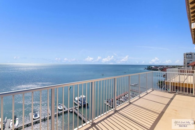201 W Capricorn Dr, South Padre Island, TX 78597 - balcony with a water view
