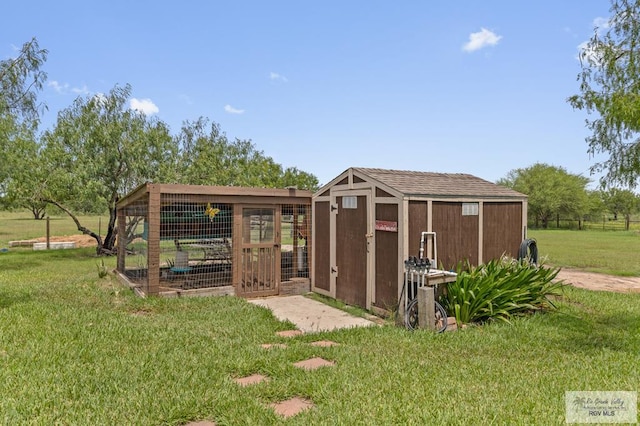 25096 Rabb Rd, La Feria, TX 78559 - view of poultry coop with a lawn