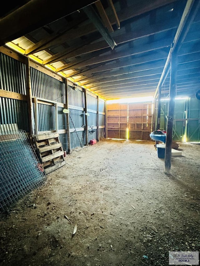 view of horse barn