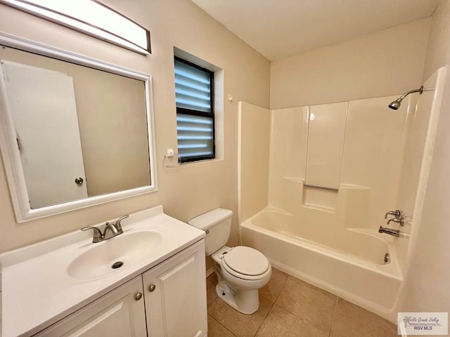 40 Cherokee Ave, Harlingen, TX 78552 - full bathroom with vanity,  shower combination, and tile patterned floors