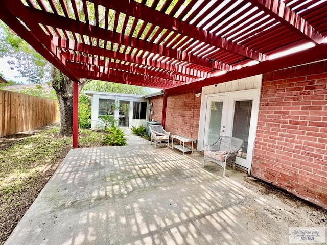 40 Cherokee Ave, Harlingen, TX 78552 - view of patio / terrace with a pergola