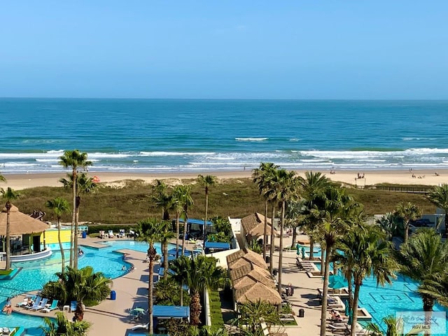 water view featuring a view of the beach