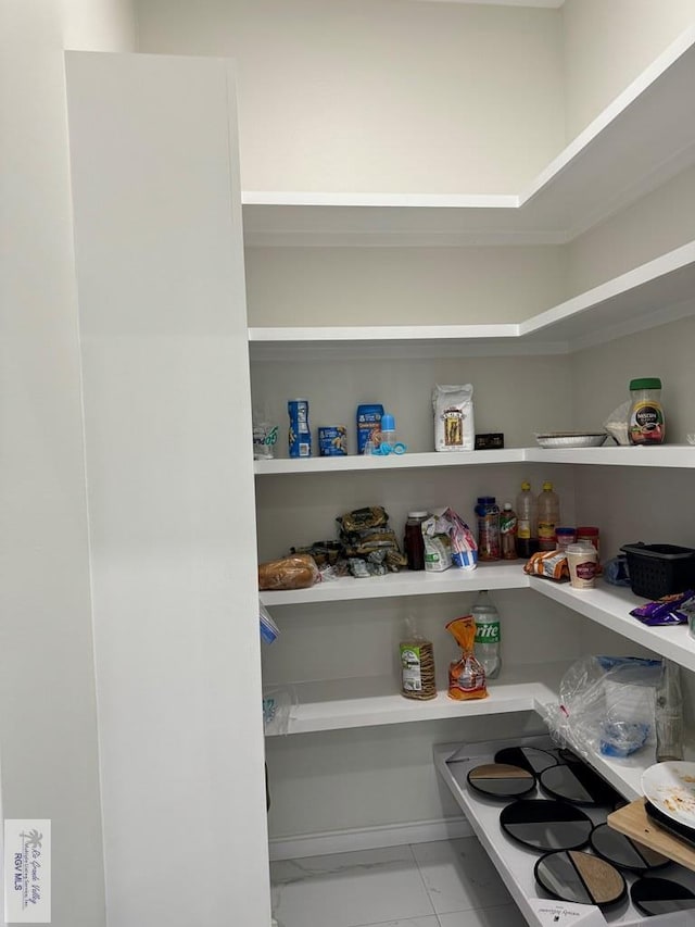 view of pantry