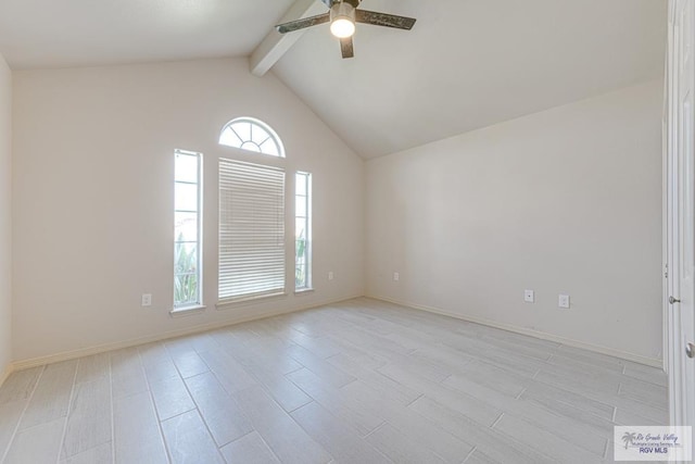 2400 Firenze St, Brownsville, TX 78520 - empty room featuring a ceiling fan and light wood-style flooring