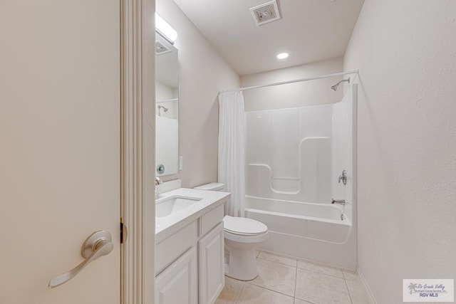 2400 Firenze St, Brownsville, TX 78520 - full bathroom featuring vanity, shower / tub combo, and tile patterned floors