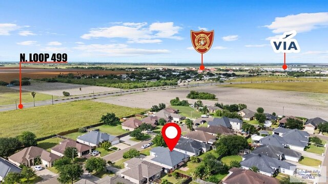 1730 Christian Cir, Harlingen, TX 78550 - aerial view of property's location with nearby suburban area