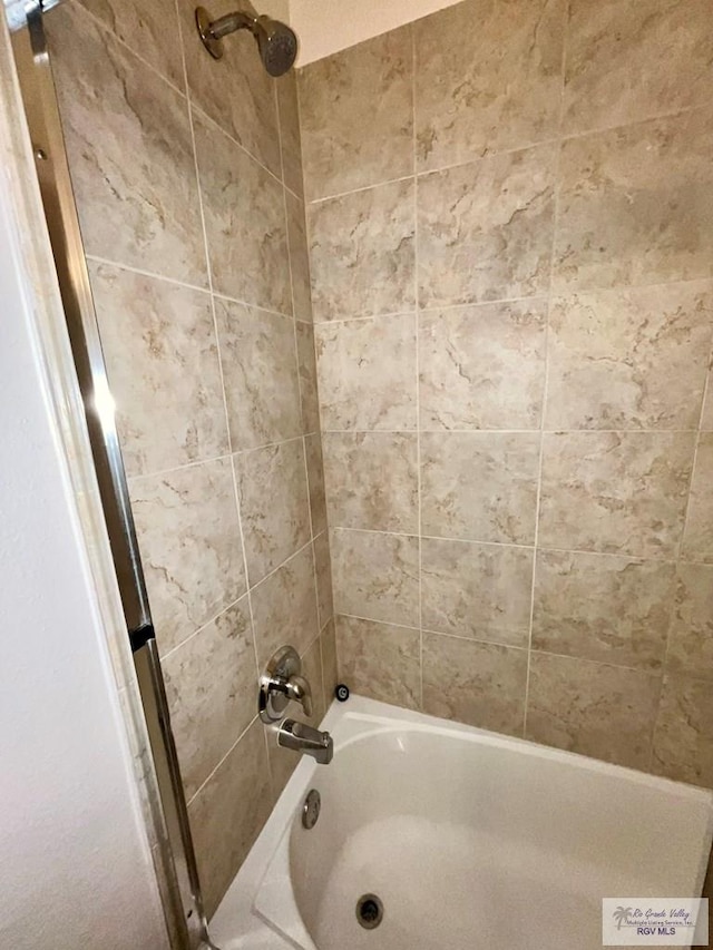full bathroom with bathtub / shower combination