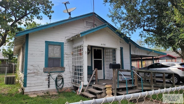 view of bungalow