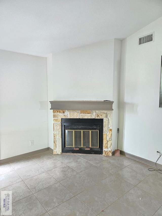 4727 Las Palomas St, Brownsville, TX 78521 - detailed view of a stone fireplace and baseboards