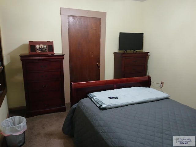 bedroom with carpet floors