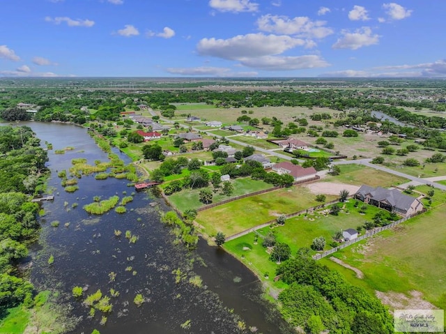 25142 Teal Cir, San Benito, TX 78586 - bird's eye view with a water view