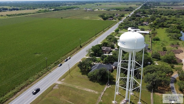 aerial view with a rural view