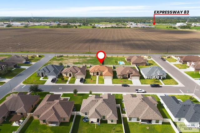 birds eye view of property