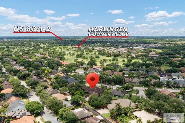 1808 E Palm Valley Dr, Harlingen, TX 78552 - aerial perspective of suburban area