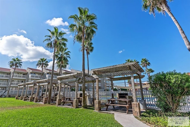 200 S Padre Blvd Unit 1303, South Padre Island, TX 78597 - dock area with a pergola