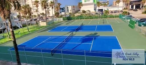 200 S Padre Blvd Unit 1303, South Padre Island, TX 78597 - view of tennis court with community basketball court