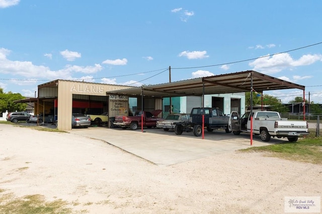 view of parking / parking lot