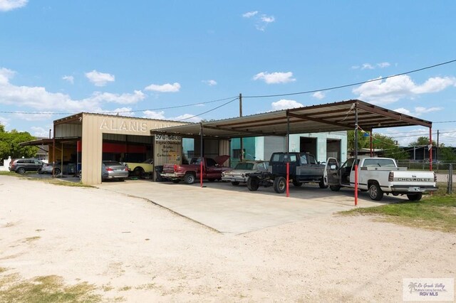 view of parking / parking lot