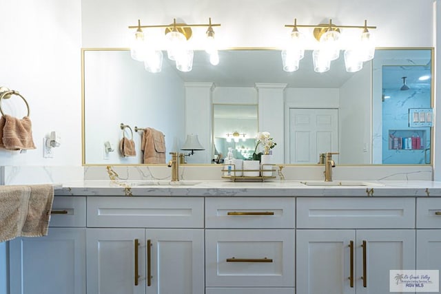 bathroom with vanity